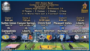 2021 NorCal Honor Bowl Game graphic comp 2021 NorCal Honor Bowl