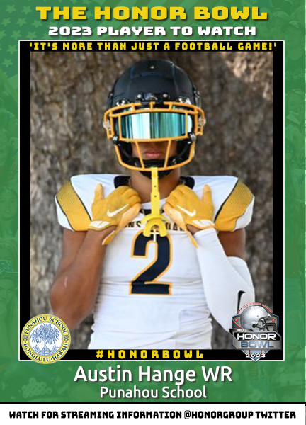Austin Hange WR Austin Hange WR