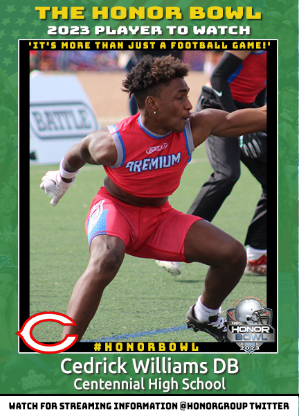 Cedrick Williams DB Cedrick Williams DB