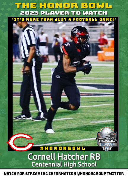 Cornell Hatcher RB Cornell Hatcher RB