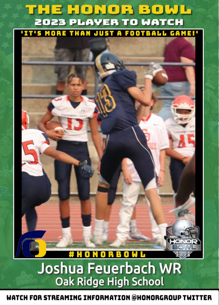 Joshua Feuerbach WR Joshua Feuerbach WR