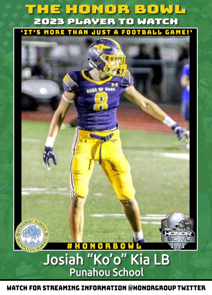 Josiah “Ko’o” Kia LB Josiah “Ko’o” Kia LB